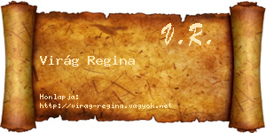 Virág Regina névjegykártya
